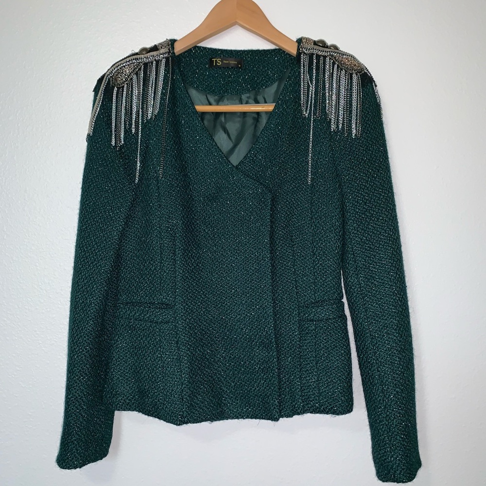 TS Three Season Military olive green Blazer NWOT